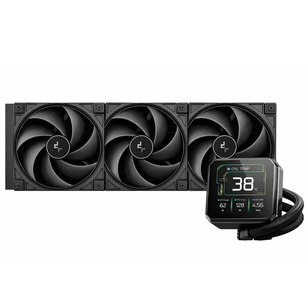 ENFRIAMIENTO DEEPCOOL SPARTACUS 420 NEGRO RGB AM5/LGA1851 PANTALLA LCD R-SPT420-BKDSMP-G-1 12M DE GARANTIA