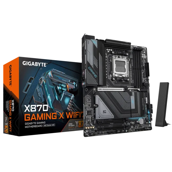 MOTHER AMD X870 GIGABYTE GAMING X WIFI7 AM5 4xDDR5 256GB ATX 12M DE GARANTIA