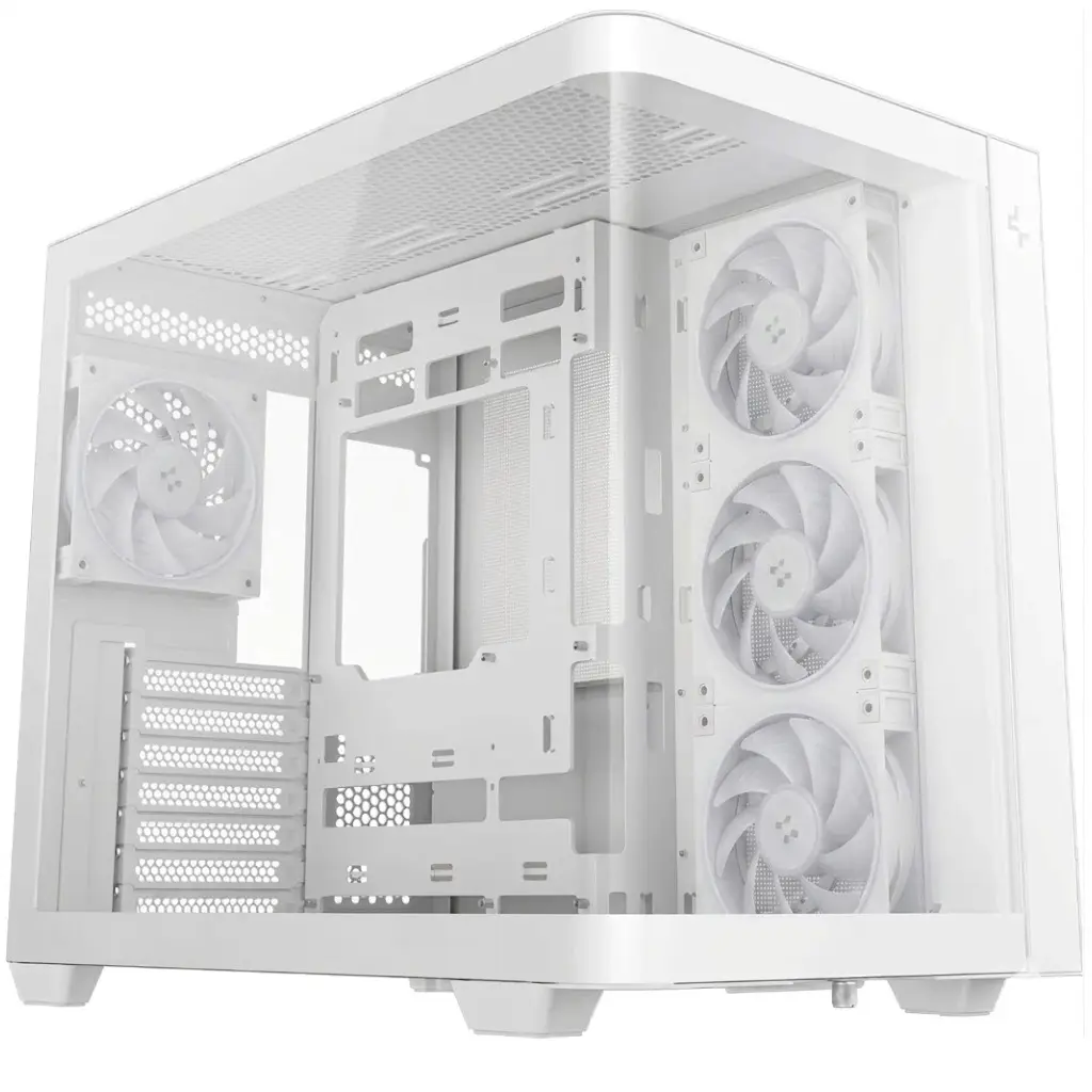 GABINETE DEEPCOOL CG530U 4F BLANCO ATX S/FUENTE CRISTAL R-CG530U-WHAGA4-G 11M DE GARANTIA