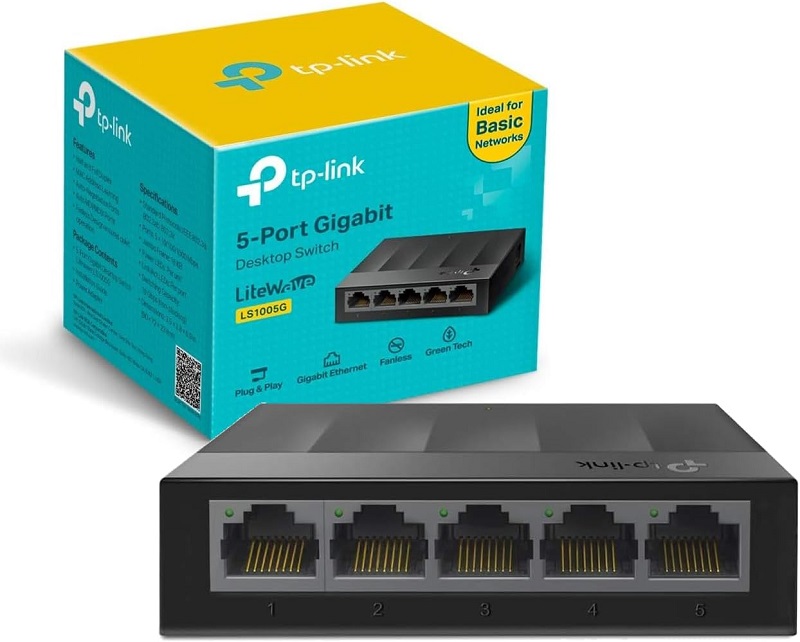 SWITCH TPLINK LS1005G 5PTS GIGABIT LS1005G(UN) 12M DE GARANTIA