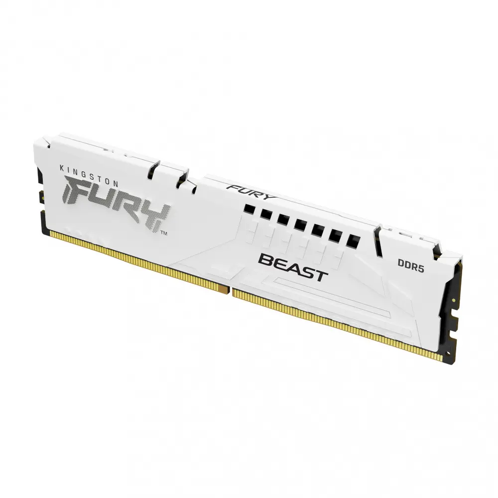 RAM KINGSTON FURY BEAST DDR5 32GB 5200 BLANCO KF552C40BW-32 12M DE GARANTIA