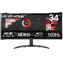 MONITOR 34 LG ULTRAWIDE 34WR50QK-B CURVO 5MS 100HZ WQHD VA GARANTIA CON FABRICANTE