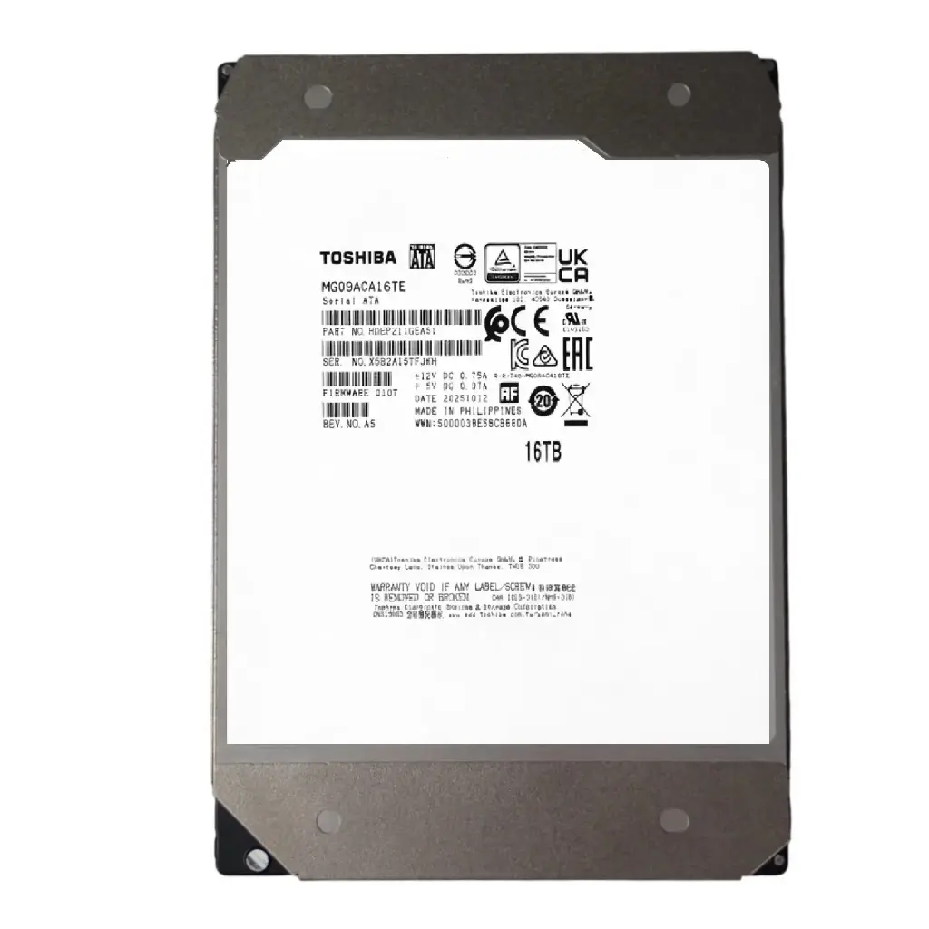 DD INTERNO PARA SERVIDOR TOSHIBA 16TB MG09ACA16TE 3.5 11M DE GARANTIA