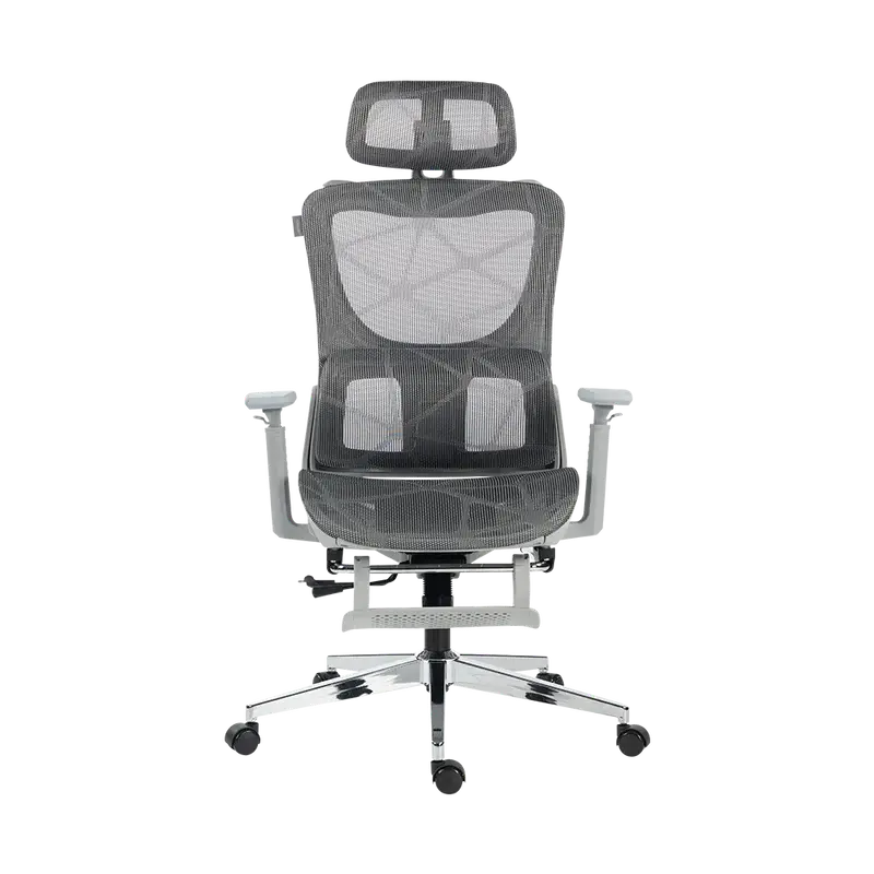 SILLA ACTECK FLUX ULTRA EC696HR MALLA ERGONOMICA GRIS 120 KG AC-943284 6M DE GARANTIA