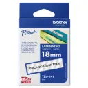 CINTA BROTHER LAMINADA TZE-141G NEGRO SOBRE TRASPARENTE 18MM X8M COM/PT-D400AD PT-D410 PT-D450 PT-D460BT PT-D600 PT-D600VP PT-D610BT/PT-H300 PT-H300LI PT-H500LI TZE-141 SIN GARANTIA