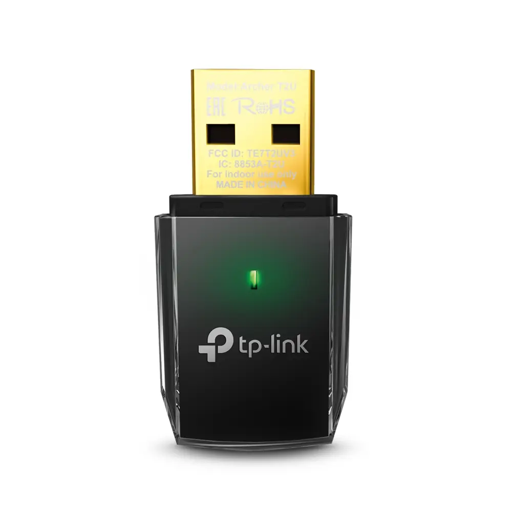 ADAPTADOR TPLINK ARCHER T2U AC600 DUAL BAND 150MBPS 5GHZ 12M DE GARANTIA