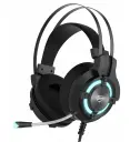 DIADEMA HAVIT GAMENOTE NEGRO 7.1 USB LED AZUL HV-H2212U 6M DE GARANTIA