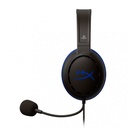 DIADEMA KINGSTON HX CLOUD X MONOAURAL NEGRO/AZUL 3.5MM 1XAURICULAR 50HZ-10KHZ/85DB MIC BIDIRECCIONAL FLEXIBLE HX-HSCCHS-BK/AM PS4 11M DE GARANTIA