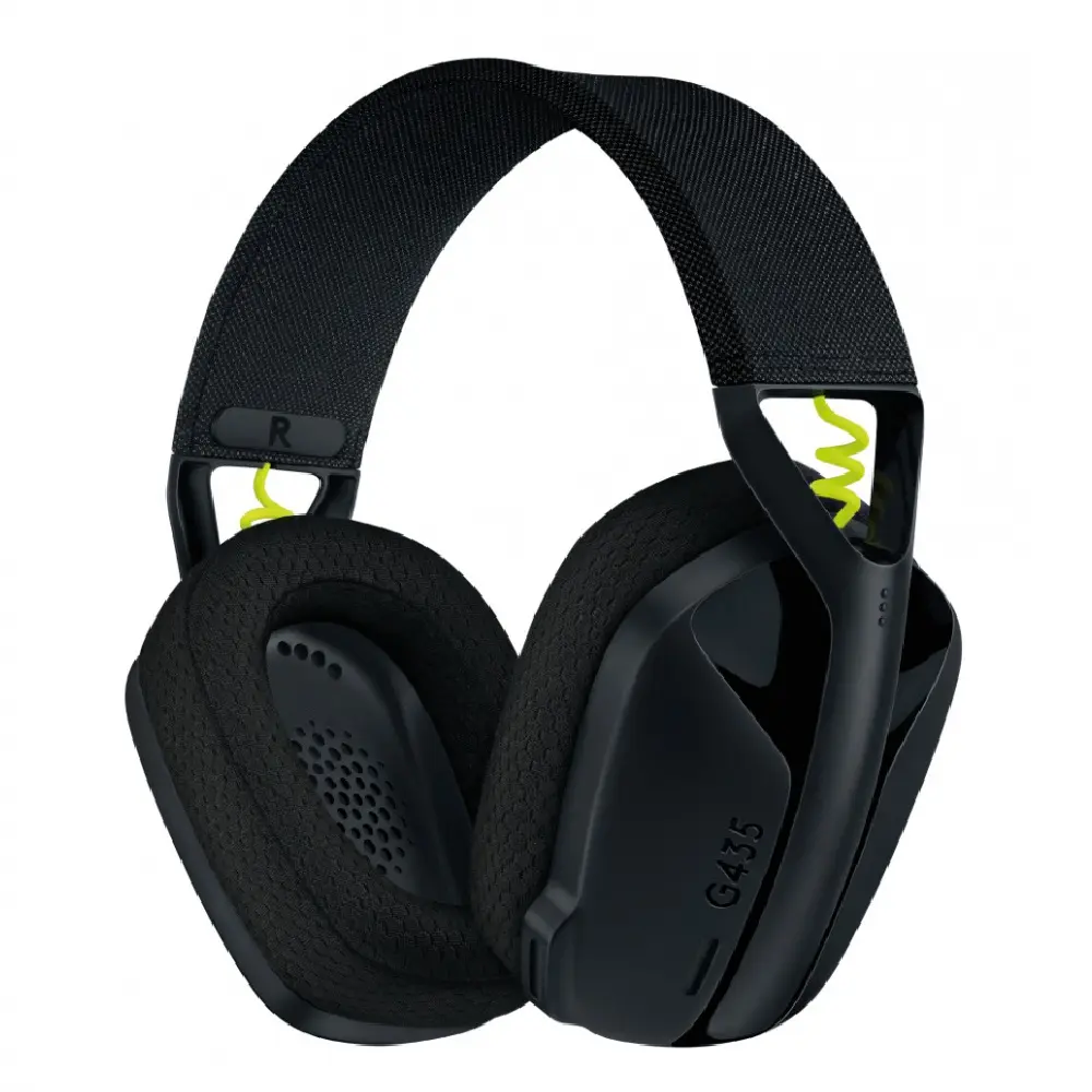 DIADEMA LOGITECH G435 LIGHTSPEED BLUETOOTH USBC NEGRO/AMARILLO 981-001049 12M DE GARANTIA