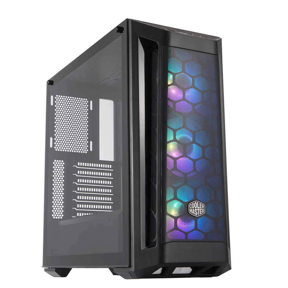 GABINETE COOLER MASTER MASTERBOX MB511 NEGRO RGB ATX S/FUENTE CRISTAL MCB-B511D-KGNN-RGA SIN GARANTIA