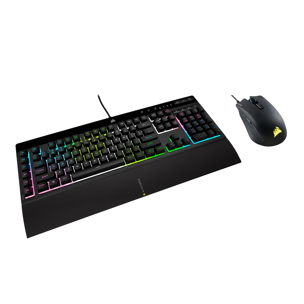 KIT 2 EN 1 CORSAIR K55 RGB + MOUSE HARPOON PRO CH-9226865-SP 11M DE GARANTIA