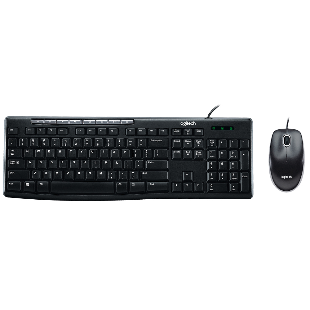 KIT 2 EN 1 USB LOGITECH MK200 TEC MOU 920-002716 12M DE GARANTIA