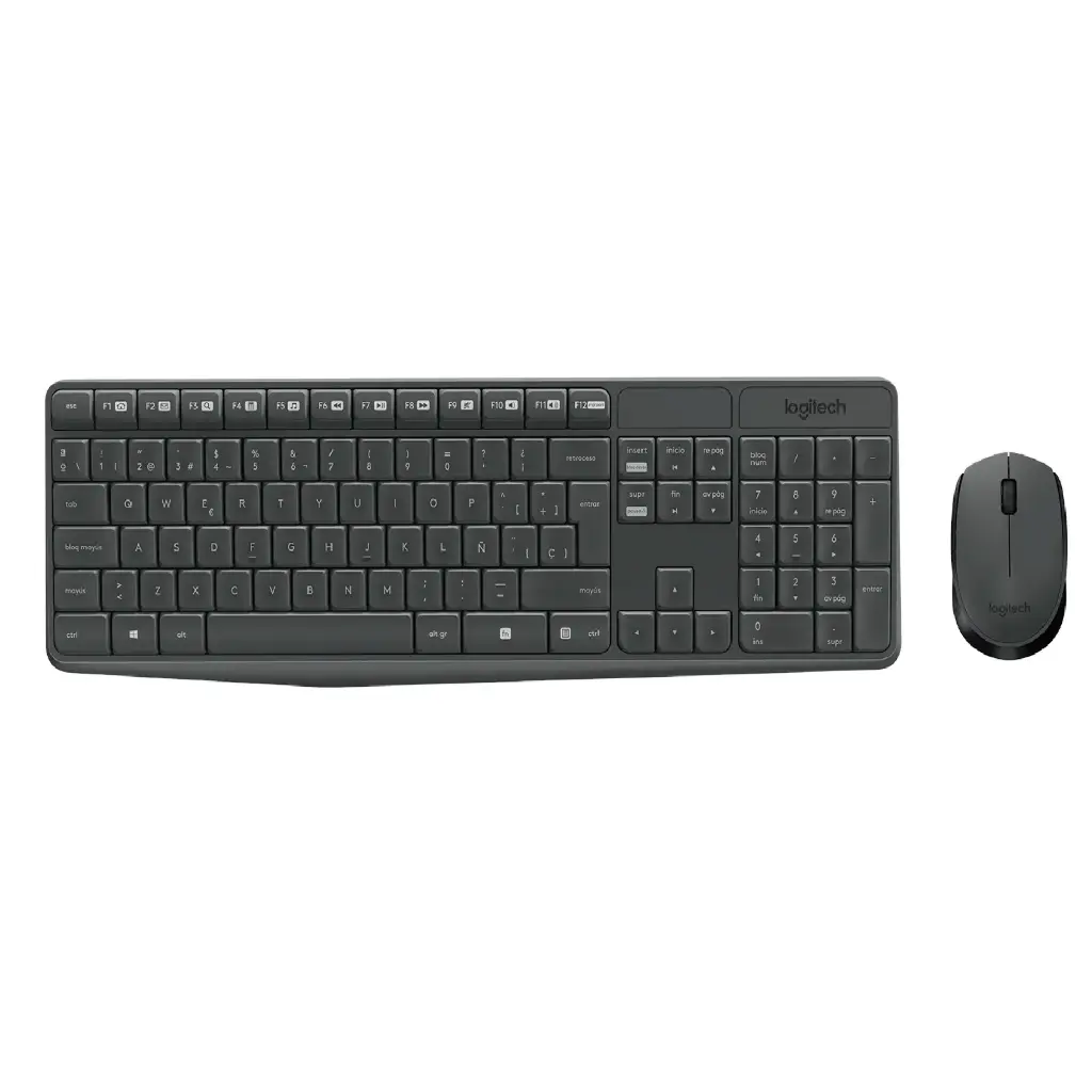 KIT 2 EN 1 WIFI LOGITECH MK235 TEC MOU 920-007901 12M DE GARANTIA