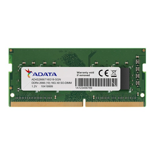 [4711085931467] RAM ADATA PREMIER SODDR4 LAP 16GB 2666 AD4S266616G19-SGN 11M DE GARANTIA