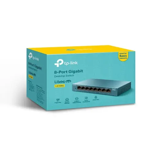 [845973085452] SWITCH TPLINK LS108G 8PTS 10/100/1000MBPS LS108G 12M DE GARANTIA