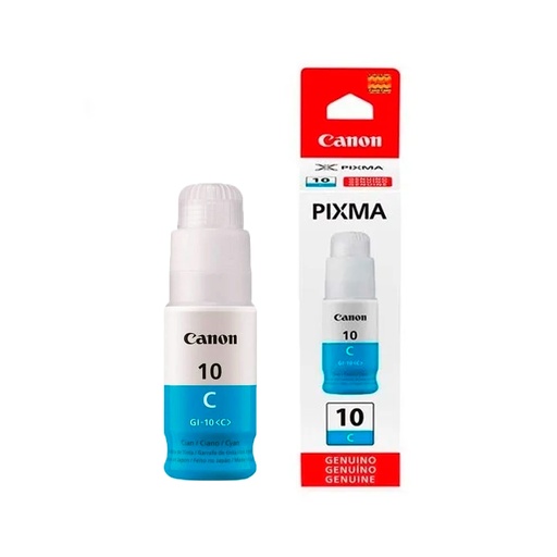 [013803313154] TINTA CANON GI-10C CYAN COM/G6010/ G7010 3391C001AA 70ML SIN GARANTIA