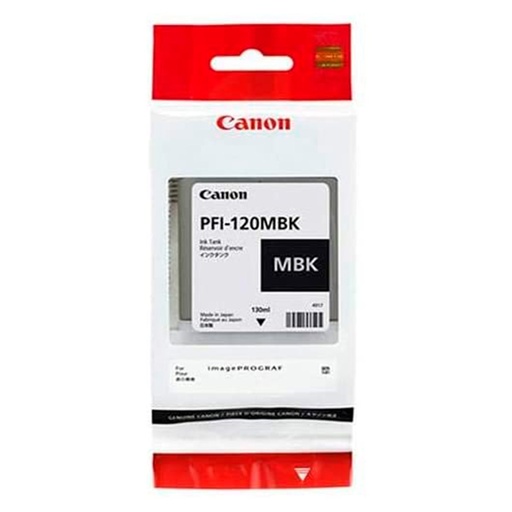 [013803302943] TINTA CANON PFI-120 NEGRO MATE PLOTTER COM/TM-200/205/300/305 2884C001AA 130ML SIN GARANTIA 