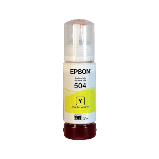 [010343938779] TINTA EPSON T504 AMARILLO COM/L6191/L6161/L4160/L4150/L1415 ECOTANK T504420-AL 70ML SIN GARANTIA 