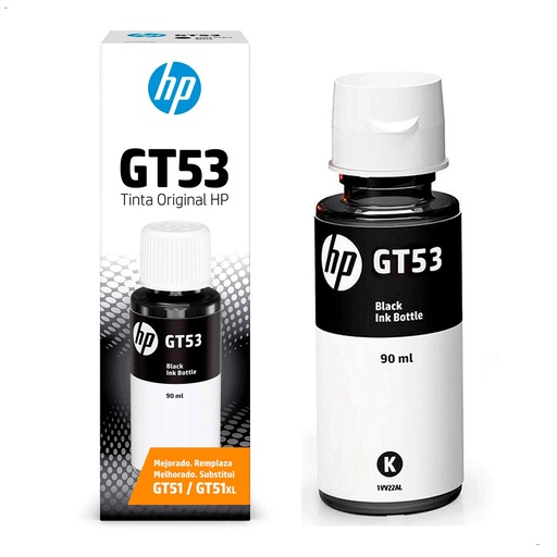 [192545527583] TINTA HP GT53 NEGRO COM/615/585/525/750/520 1VV22AL 70ML SIN GARANTIA