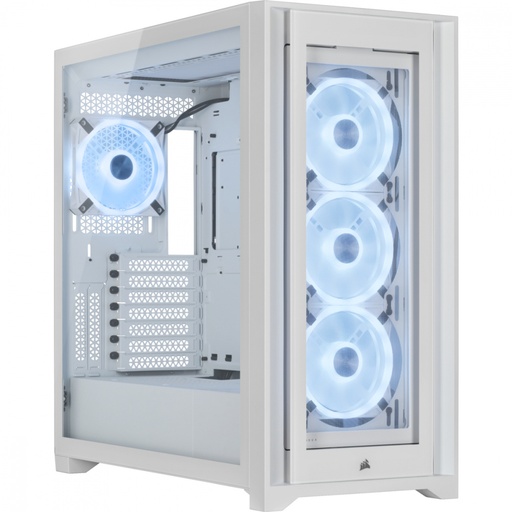 [840006650393] GABINETE CORSAIR ICUE 5000X RGB BLANCO ATX CRISTAL MIDITOWER CC-9011233-WW SIN GARANTIA