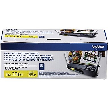 [012502638018] TONER BROTHER TN336Y AMARILLO 3500 PAGINAS MFC/L8600CDW MFC/L8850CDW HL-L8250CDN/L8350CDW/L8350CDWT GARANTIA CON FABRICANTE