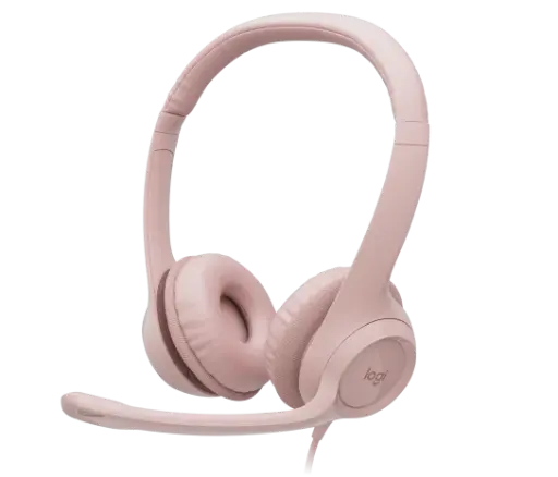 [097855181954] DIADEMA LOGITECH H390 STEREO ROSA USB 981-001280 12M DE GARANTIA