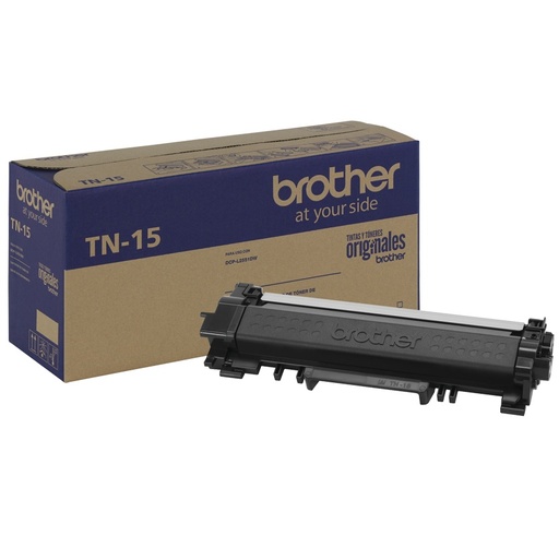 [012502651109] TONER BROTHER TN15 NEGRO 4500 PAGINAS DCP-L2551DW GARANTIA DIRECTO CON FABRICANTE