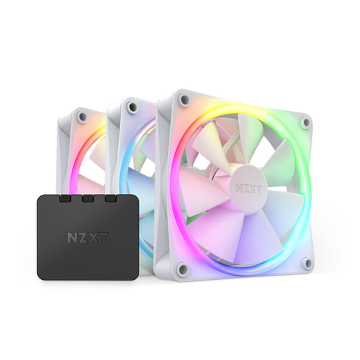 [810074840064] VENTILADOR NZXT F120 BLANCO 3X120MM RGB TWIN/ CONTROL RGB12V RF-R12TF-W1 11M DE GARANTIA