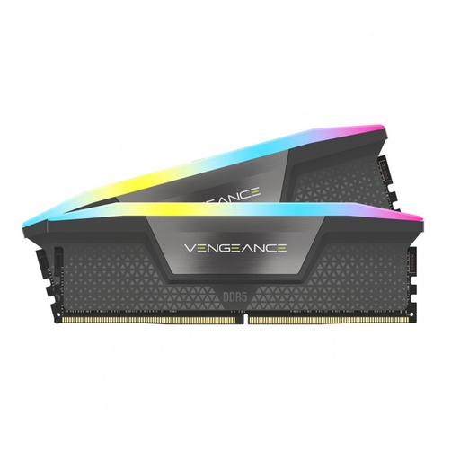 RAM CORSAIR DDR5 VENGEANCE 2X32 64GB 5200 GRIS RGB CMH64GX5M2B5200Z40K 1AÑO DE GARANTIA