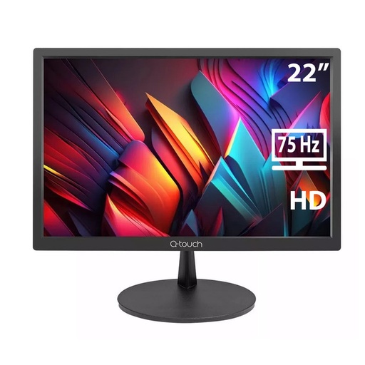 [7500647001598] MONITOR 22 QTOUCH QT-2200 16MS 75HZ HDPLUS TN 12M DE GARANTIA