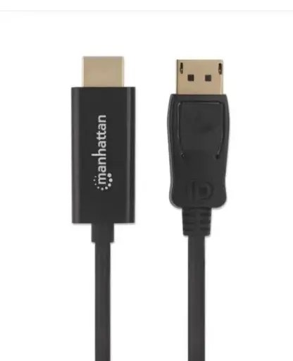 [766623152662] CABLE DYSPLAY PORT MANHATTAN 1.M 152662 NEGRO 11M DE GARANTIA
