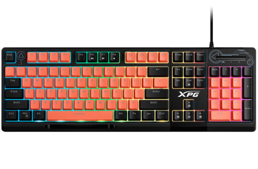[842243029338] TECLADO ADATA XPG SEEKER EDICION MERA NEGRO-ROSA SEEKER105Z-BK/OGCES 11M DE GARANTIA