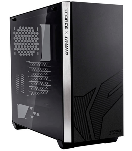 [4710474952076] GABINETE INWIN 216 T-FORCE NEGRO EATX CRISTAL S/FUENTE TG160502 SIN GARANTIA