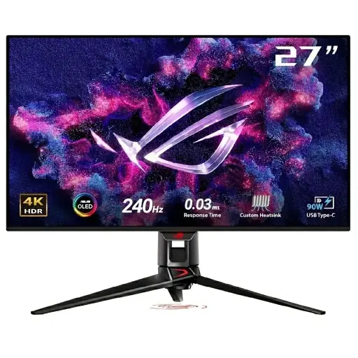[195553996471] MONITOR 27 ASUS ROG SWIFT PG27AQDM 0.03MS 240HZ QHD OLED ANTI-GLARE G-SYNC USB HUN DP HDMI 90LM08Q0-B01AB0 12M DE GARANTIA