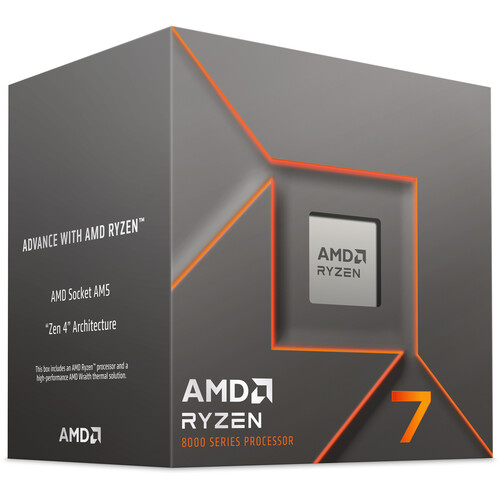 [730143316699] PROCESADOR AMD RYZEN 7 8700F 5.0GHZ AM5 100-100001590BOX 12M DE GARANTIA