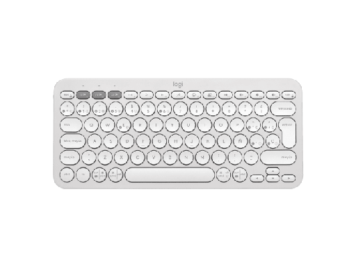 [097855186355] TECLADO LOGITECH PEBBLE KEYS 2 K380S BLANCO BLUETOOTH ESP 920-011784 11M DE GARANTIA
