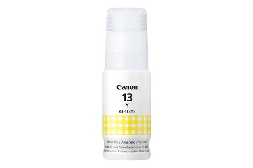 [013803336993] TINTA CANON GI-13Y AMARILLA COM/G510/G610 PIXMA 4686C001 70ML SIN GARANTIA 