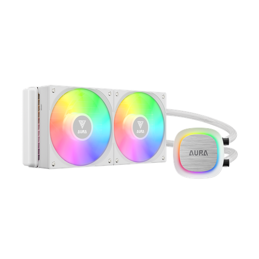 [848475009148] ENFRIAMIENTO GAMDIAS AURA GL240 V2 WH BLANCO 240MM AM5/LGA1700 ARGB GD-AURA GL240 V2 WH 11M DE GARANTIA