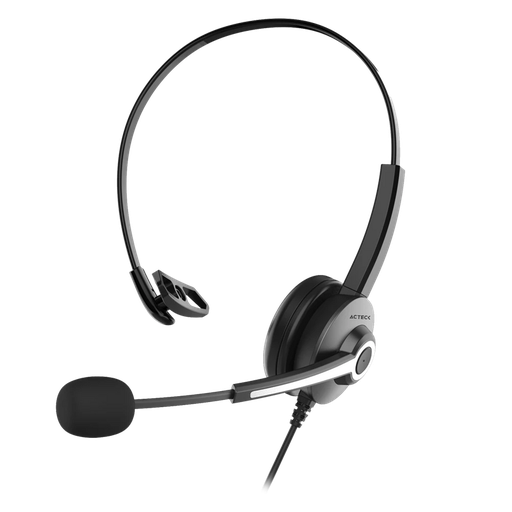 [7506215935326] DIADEMA ACTECK CENTRIC PRO HN620  ON EAR USB MICROFONO AC-935326 3M DE GARANTIA