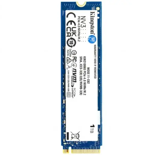 [740617344790] SSD KINGSTON NV3 1TB M.2 2280 NVME SNV3S/1000G 12M DE GARANTIA