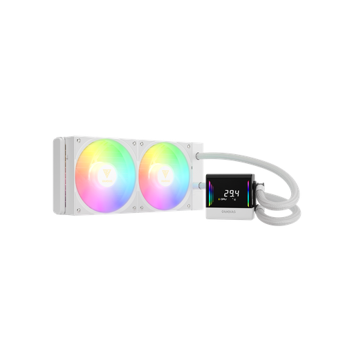 [848475009193] ENFRIAMIENTO GAMDIAS CHIONE E4 240 BLANCO ARGB LGA1700/AM5 DIGITAL CHIONE E4-240 WH 11M DE GARANTIA
