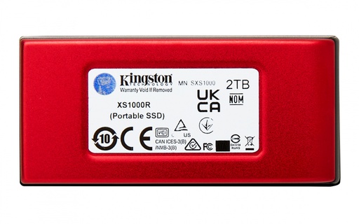 [740617343748] SSD EXTERNO KINGSTON XS1000 1TB USB-C ROJO SXS1000R/1000G 11M DE GARANTIA