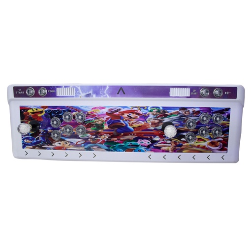 [662987043601] CONSOLA TABLERO AION 2P M3 MARIO SMASH BROOS CON 6600 JUEGOS ARGADE MULTIJUGADOR HDMI WIFI 3M DE GARANTIA
