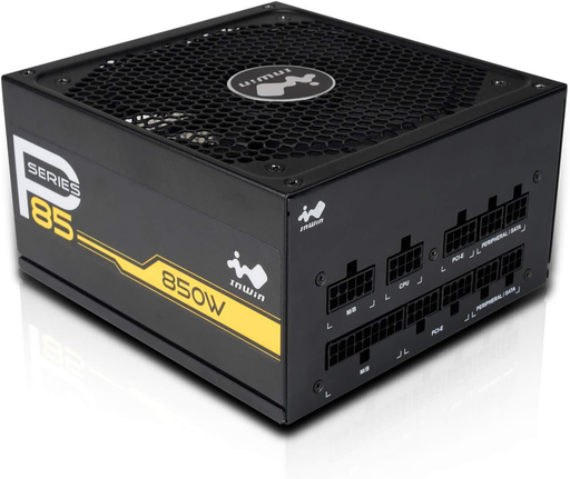 [4710474952939] FUENTE INWIN VE85 850W 80 PLUS GOLD MODULAR NEGRO IW-PS-VE850W 11M DE GARANTIA