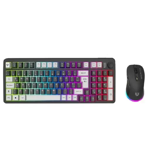 [7506215940443] KIT 2 EN 1 USB BALAM RUSH SQUAD CONQUEST KG515 NEGRO TECLADO AL 85/ MOUSE 7200DPI RGB BR-940443 3M DE GARANTIA