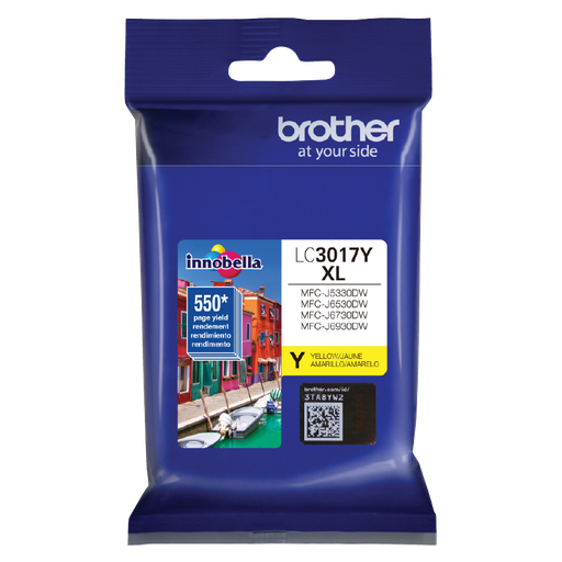 [012502645948] CARTUCHO BROTHER LC3017Y AMARILLO 550 PAGINAS SIN GARANTIA