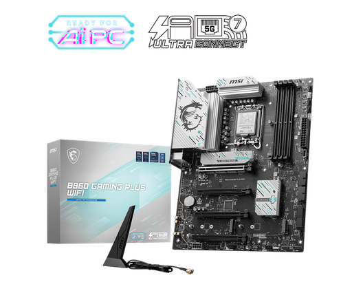[824142394854] MOTHER INTEL B860 WIFI MSI GAMING PLUS LGA1851 4xDDR5 256GB ATX 12M DE GARANTIA