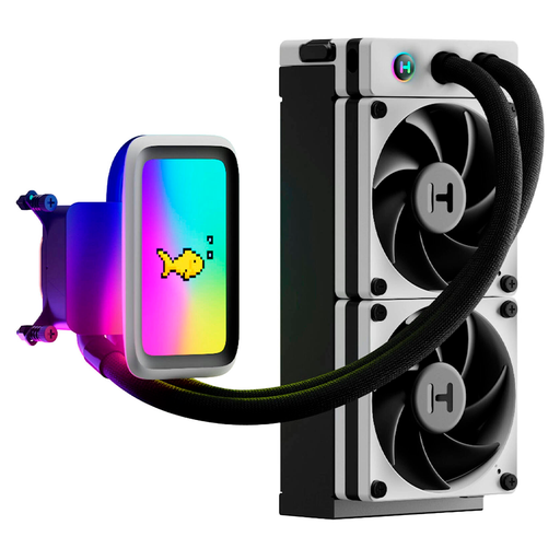[848604046181] ENFRIAMIENTO HYTE THICC Q60 LCD RGB 240MM LGA 1700 AM5 FAN-HYTE-Q60-BW 11M DE GARANTIA