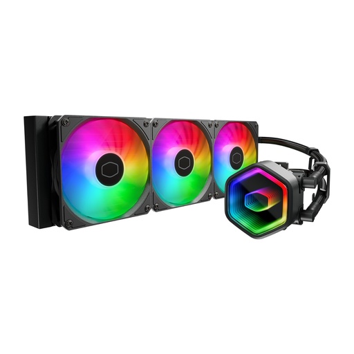[884102127175] ENFRIAMIENTO COOLER MASTER MASTER LIQUID 360 CORE II ARGB NEGRO LGA 1851 AM5 MLW-D36M-A18PA-R1 11M DE GARANTIA
