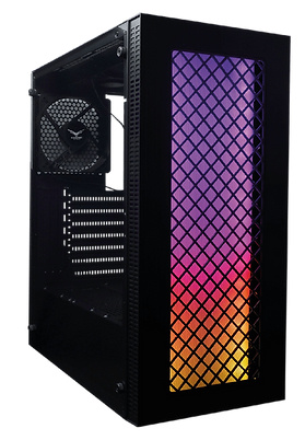 [7502262800471] GABINETE NACEB EVOTEC BEIJING NEGRO ATX CRISTAL TEMPLADO EV-1020 1M DE GARANTIA